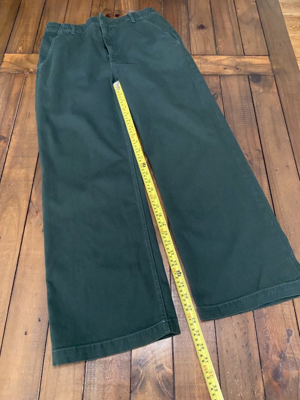 ✨ REFORMATION LANI WORK PANTS IN FOREST GREEN ✨ Size 30 - Picture 8 of 8